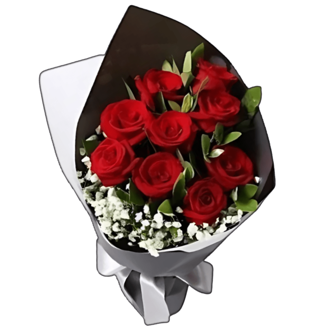 12 Premium Red Roses Bqt-min